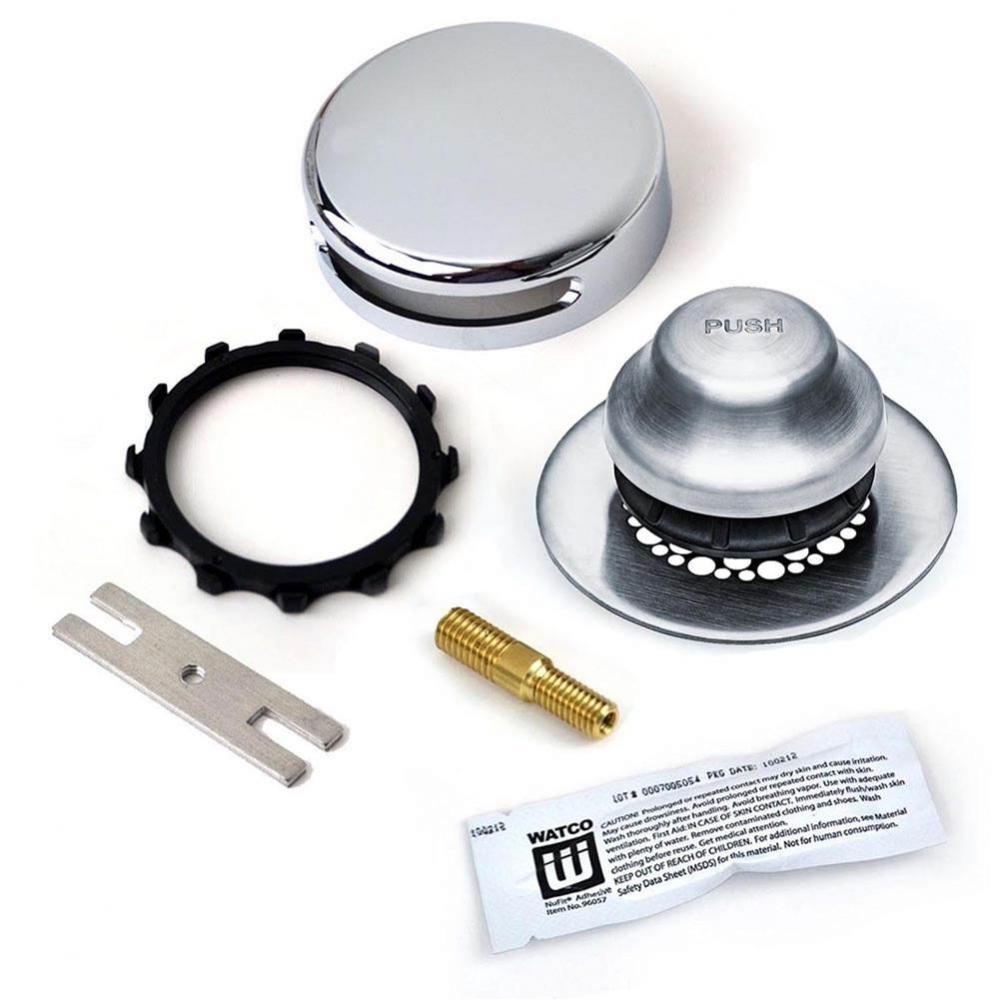 Universal Nufit Innovator Fa Trim Kit - Silicone Chrome Plated Grid Strainer 3/8-5/16 Adapter Pin