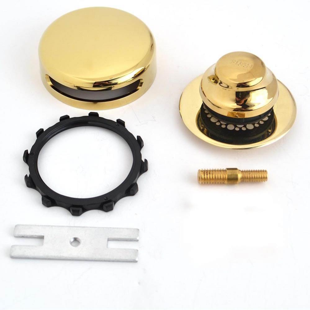 Universal Nufit Innov Fa Trim Kit - 3/8-5/16 Brs Adptr Pin Polished Brass ''Pvd'&ap