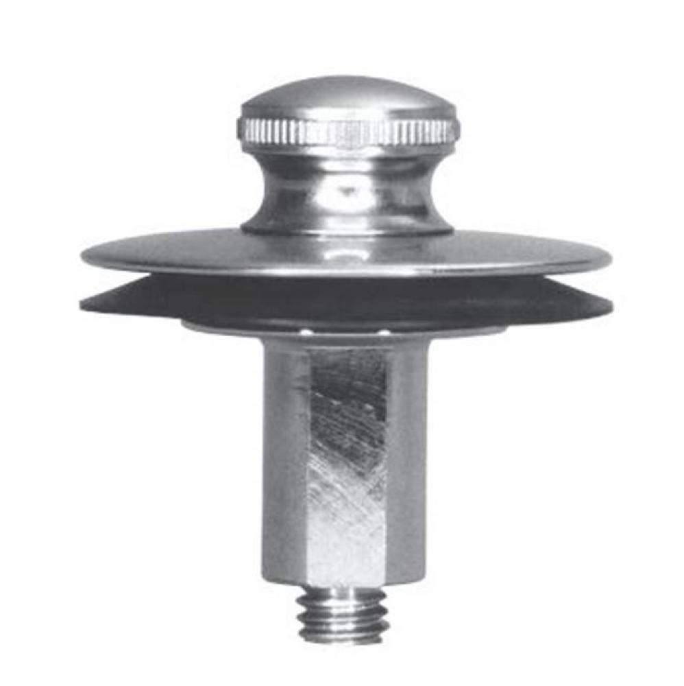 Lift And Turn Replacement Brass Stopper With 3/8 Pin Chrome Plated Carded