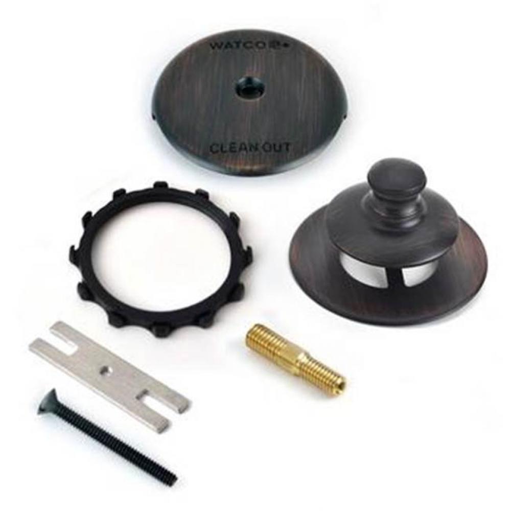 Universal Nufit Pp Trim Kit - 3/8-5/16 Adapter Pin Rubbed Bronze 2-Hole Faceplate 3/8-5/16 And No.