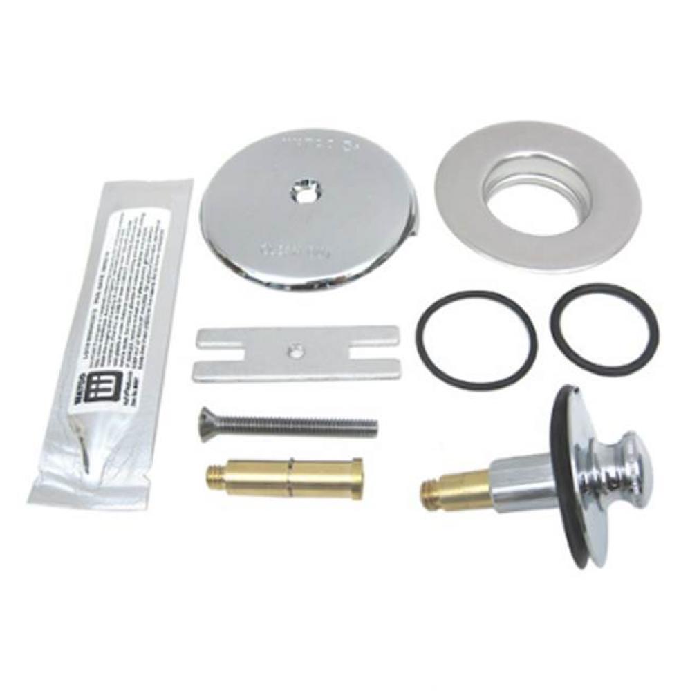 Universal Quicktrim Trim Kit 2 Pins Silicone Adapter Bar Chrome Plated Carded