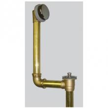 Watco Manufacturing 593-PP-BRS-PB - Innovator Push Pull Direct Drain Tubs To 16-In. 17G Brs Brs Polished Brass ''Pvd'&a