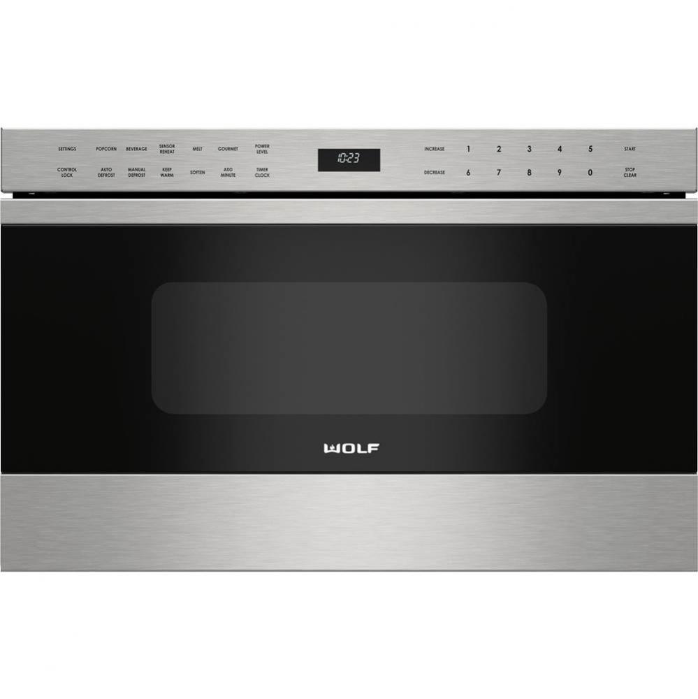 24'' Microwave, Drawer, Transitional, Ss
