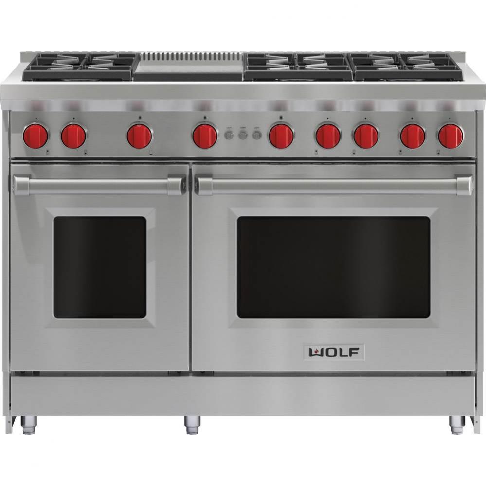 48'' Gas Range, 6 Burner, Griddle, Ng