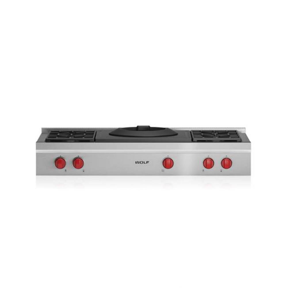 48'' Sealed Burner Rangetop - 4 Burners and Wok Burner
