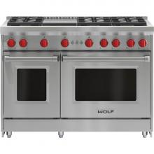 Wolf GR486G - 48'' Gas Range, 6 Burner, Griddle, Ng