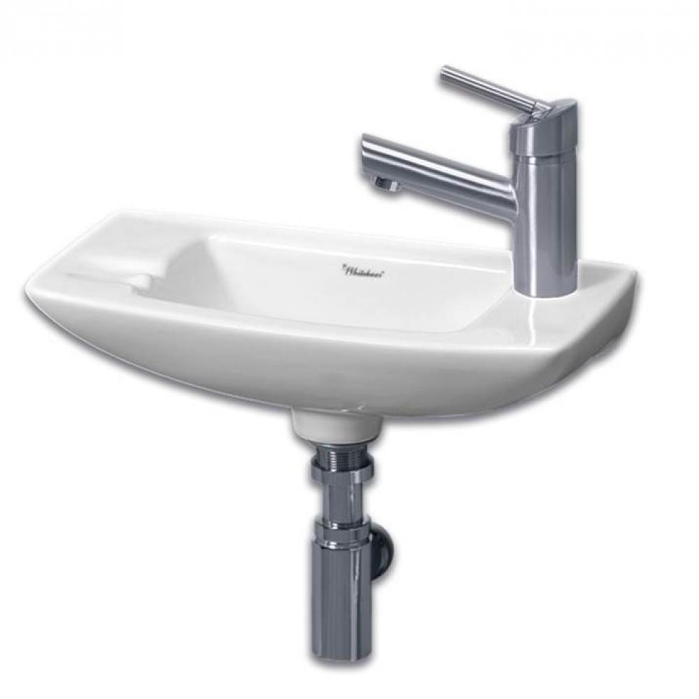 Isabella Collection Small Wall Mount Basin with Center Drain