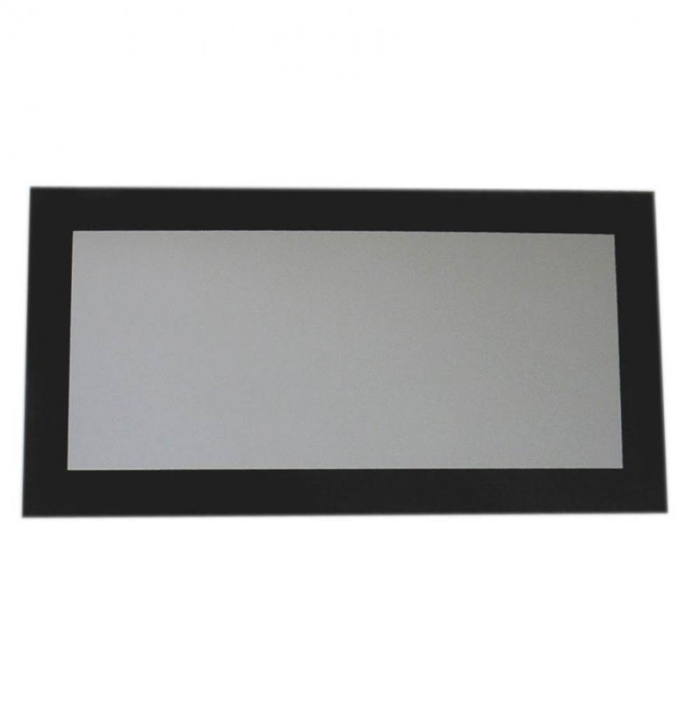 Aeri Rectangular Shaped Mirror with Laminated Black Glass Frame