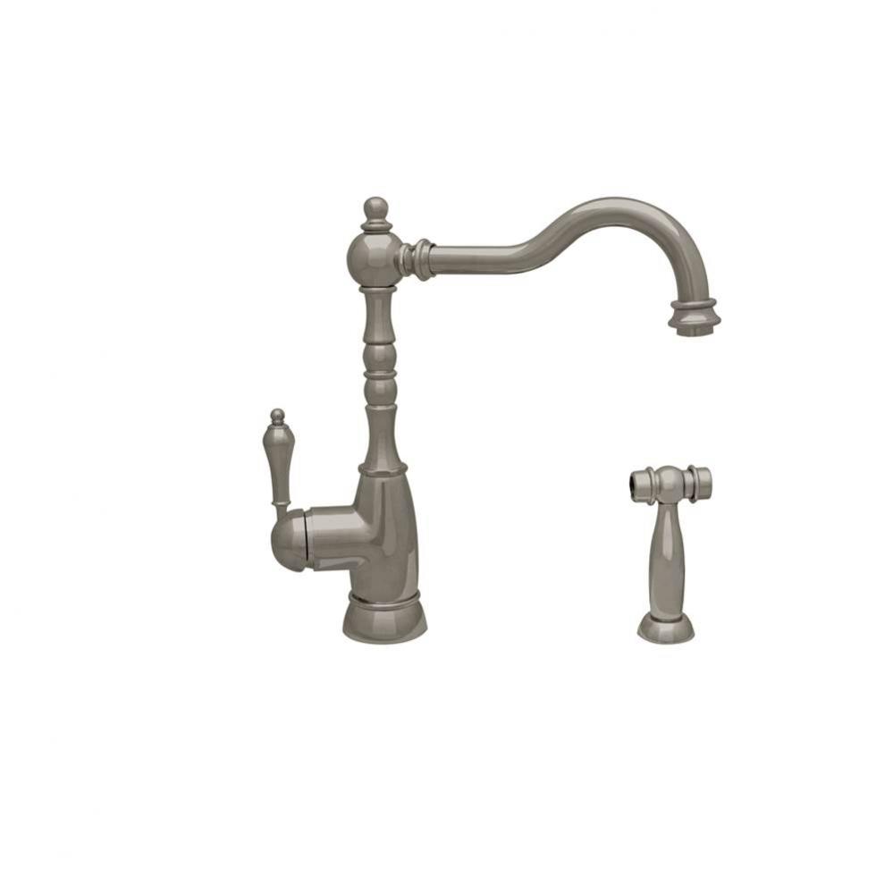 Englishhaus Single Lever Handle Faucet with Traditional Swivel Spout, Solid Lever Handle and Solid