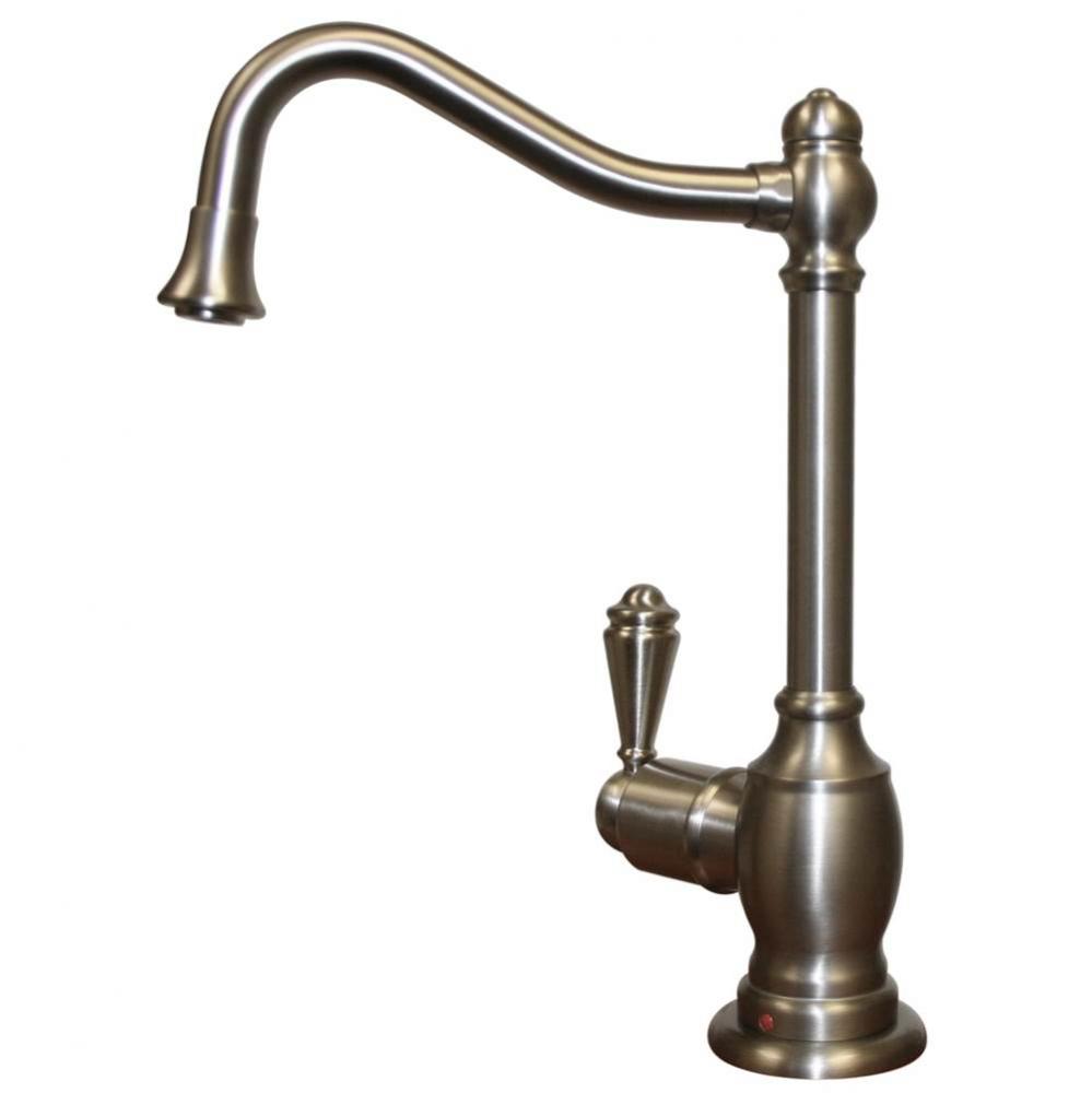 Point of Use Instant Hot Water Faucet with Traditional Spout and Self Closing Handle