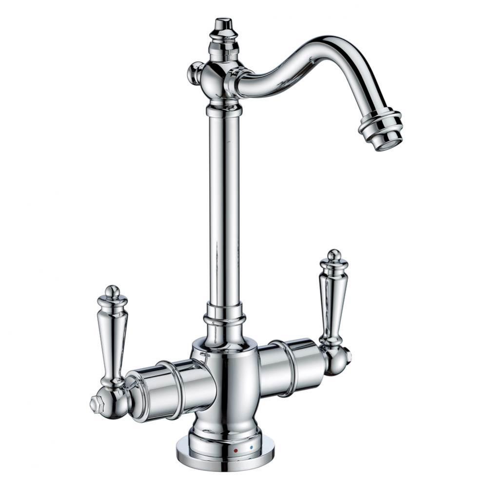 Point of Use Instant Hot/Cold Water Drinking Faucet with Traditional Swivel Spout