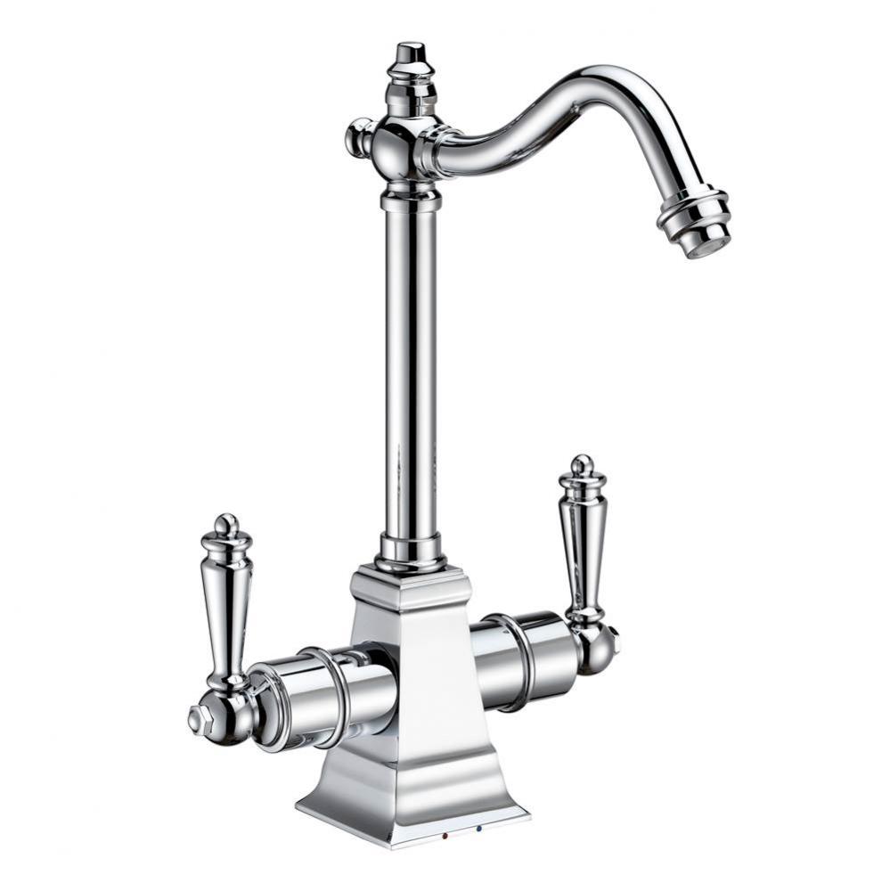 Point of Use Instant Hot/Cold Water Drinking Faucet with Traditional Swivel Spout