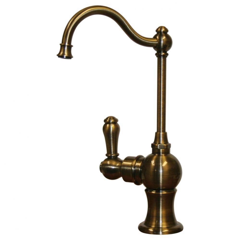 Point of Use Instant Hot Water Faucet with Traditional Spout and Self Closing Handle