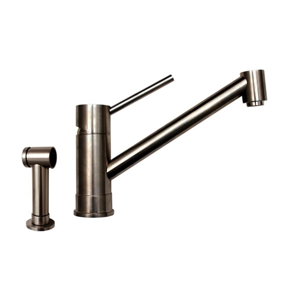 FX Navigator Stainless Steel Single Extended Lever Handle Faucet with Matching Solid Stainless Ste