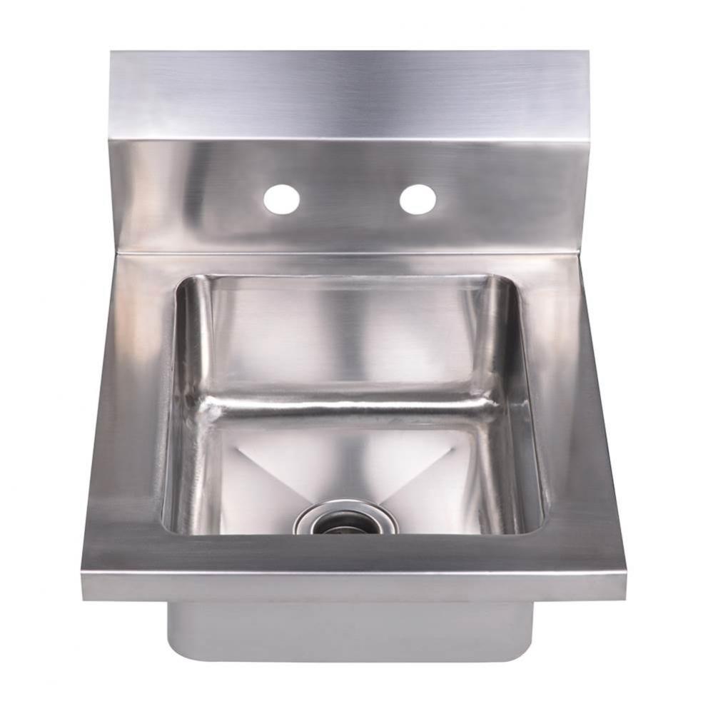 Noah''s Collection Small Utility Single Bowl Drop-in/Wall Mount Hand Sink with 6'&a