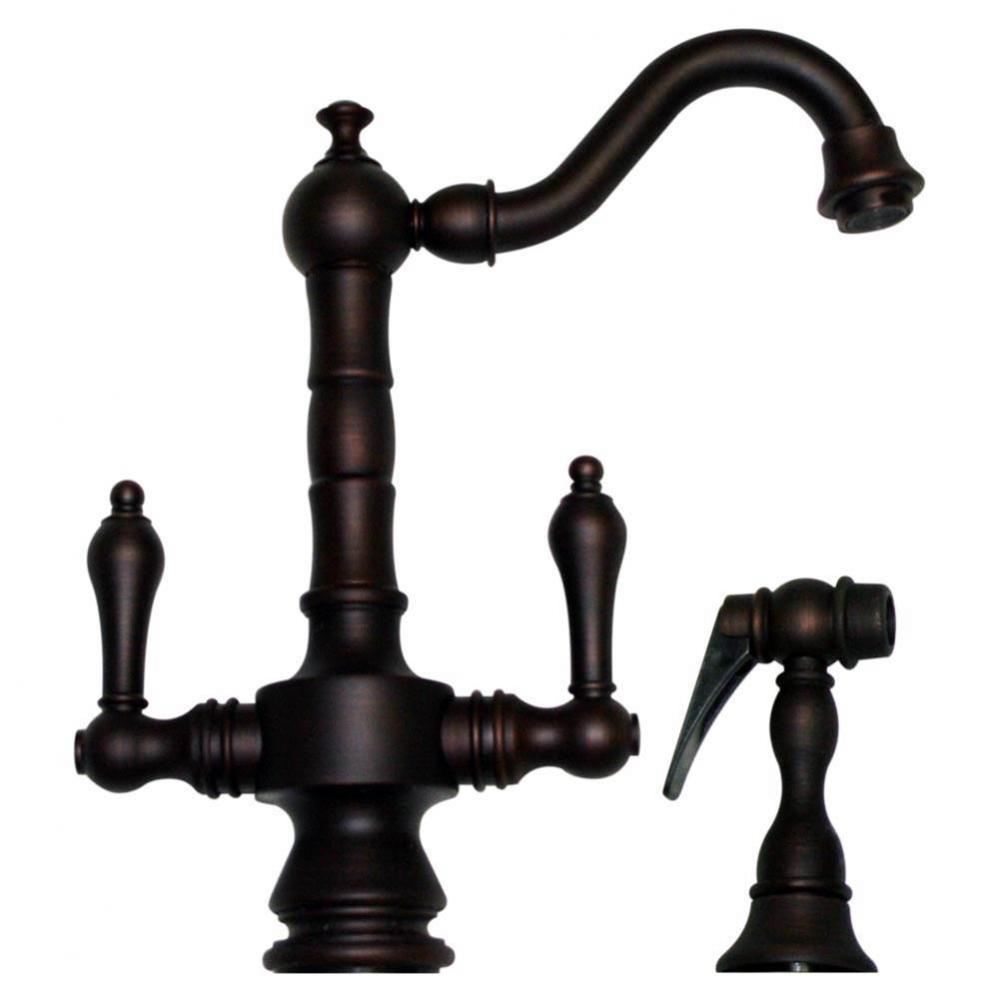 Vintage III Dual Handle Entertainment/Prep Faucet with Short Traditional Swivel Spout, Lever Handl