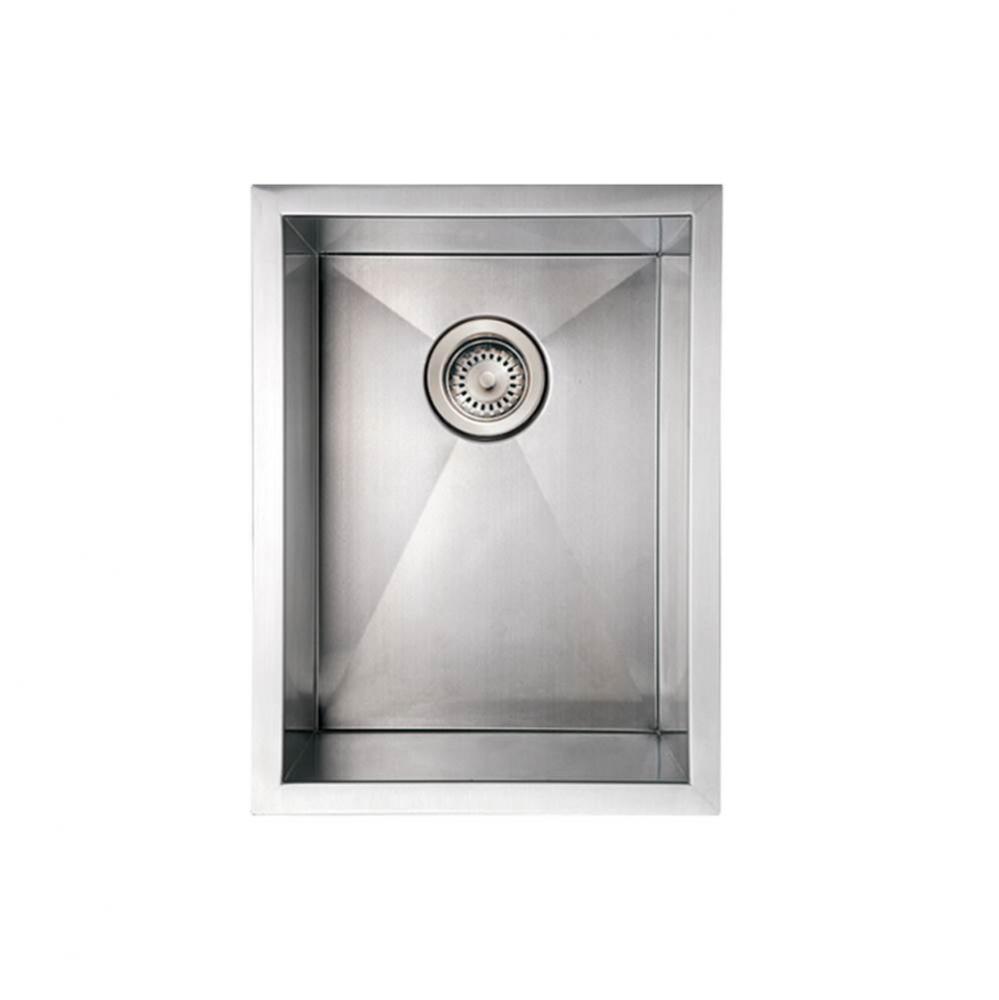 Noah's Collection Brushed Stainless Steel Commercial Single Bowl Undermount Sink