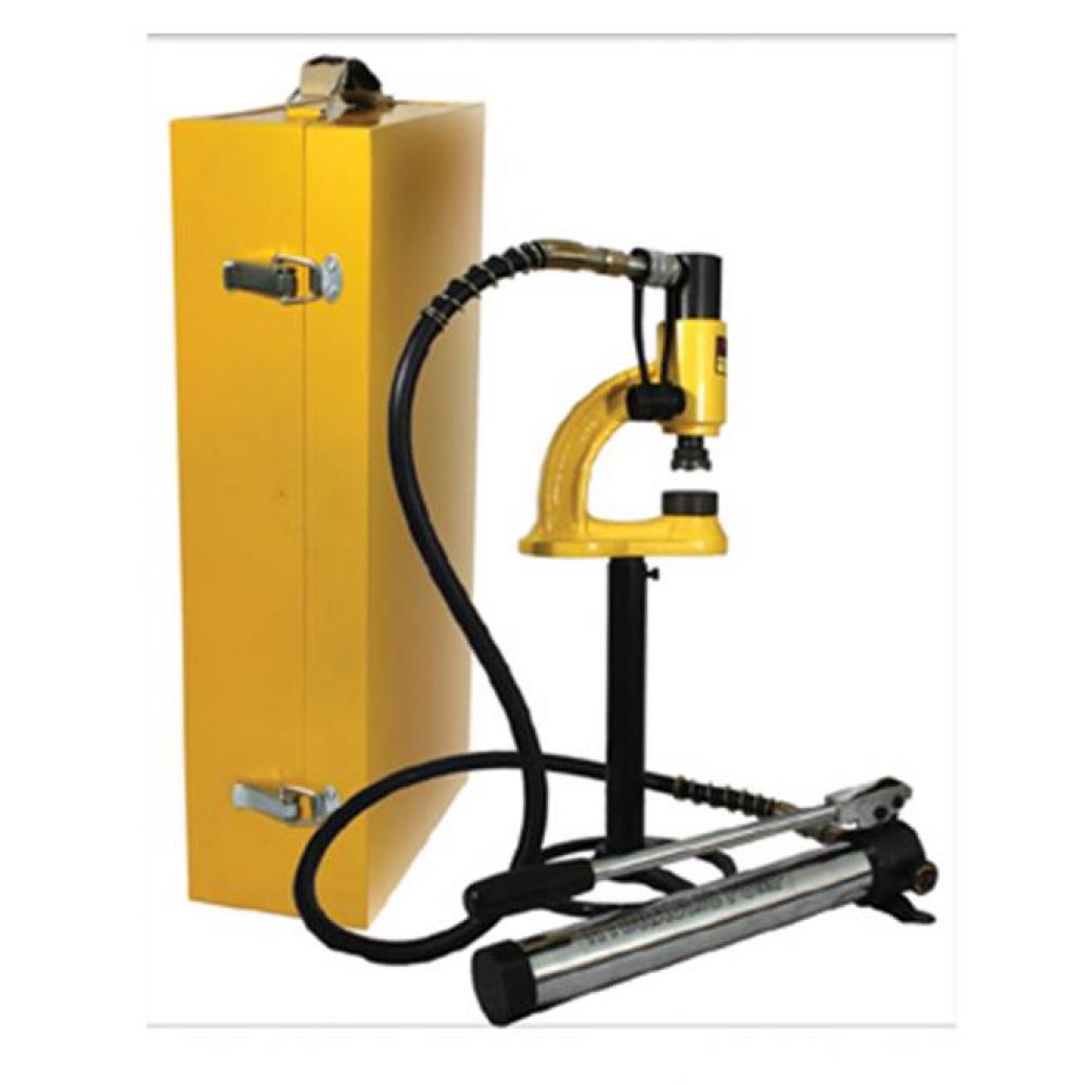 Hydraulic Manual Hole Punching Machine for use with Stainless Steel up to 1 1/2 mm Thick
