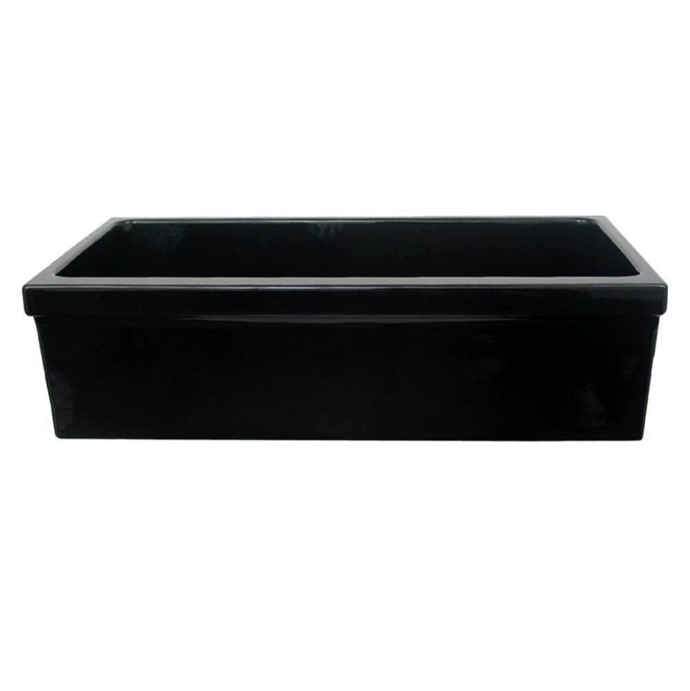 Farmhaus Fireclay Quatro Alcove Reversible Sink with Decorative 2 1/2'' Lip on One Side