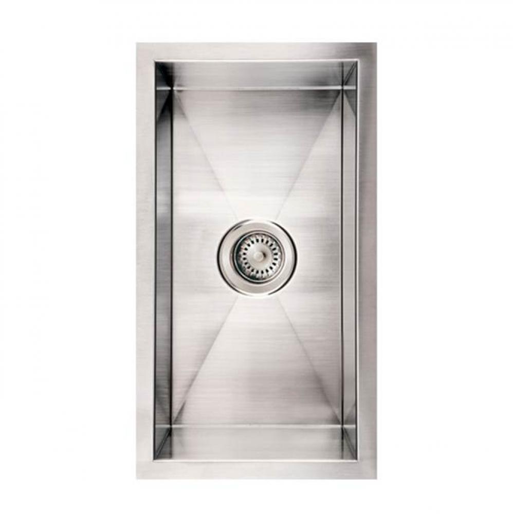 Noah's Collection Brushed Stainless Steel Commercial Single Bowl Undermount Sink