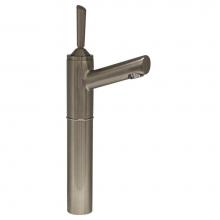 Whitehaus 3-3345-BN - Centurion Single Hole Stick Handle Elevated Lavatory Faucet with 7'' Extension and Short