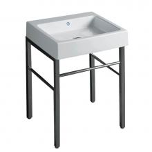 Whitehaus B-U60-DUCG1-A06 - Britannia Rectangular Sink Console with Front towel Bar and No Hole Drill