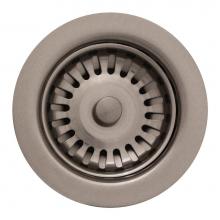 Whitehaus RNW35L-BN - 3 1/2'' Basket Strainer for Deep Fireclay Application