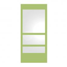 Whitehaus WHE11-YELLOW - New Generation Rectangular Ecoloom Mirror with Laminated Colored Glass Border