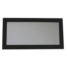 Whitehaus WHE19NG - Aeri Rectangular Shaped Mirror with Laminated Black Glass Frame