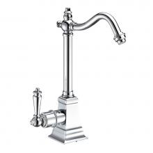 Whitehaus WHFH-H2011-C - Point of Use Instant Hot Water Drinking Faucet with Traditional Swivel Spout