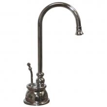 Whitehaus WHFH-H4540-C - Point of Use Instant Hot Water Faucet with Gooseneck Spout and Self Closing Handle