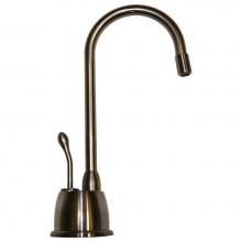 Whitehaus WHFH-H4640-P - Point of Use Instant Hot Water Faucet with Gooseneck Spout and Self Closing Handle