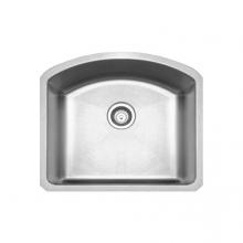 Whitehaus WHNC2321 - Noah's Collection Brushed Stainless Steel Chefhaus Series Single Bowl Undermount Sink