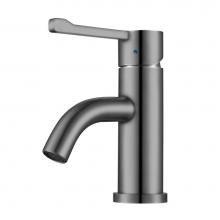 Whitehaus WHS0221-SB-BSS - Waterhaus Solid Stainless Steel, single hole, extended single lever lavatory faucet