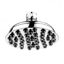 Whitehaus WHSM01-6-C - Showerhaus Small Sunflower Rainfall Showerhead with 37 nozzles - Solid Brass Construction with Adj