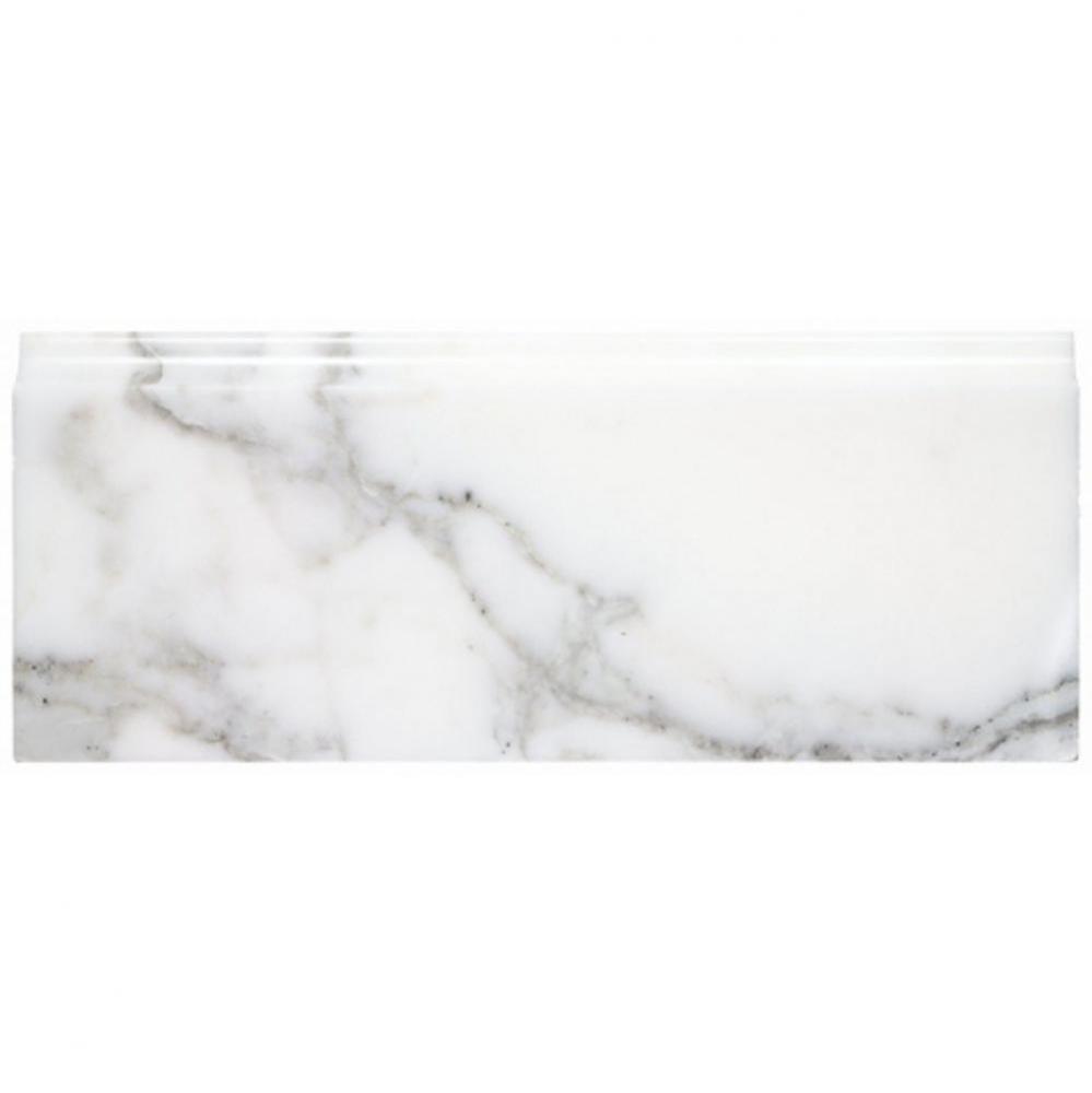 Keystone Standard Base 5 x 12 in Calacatta Polished