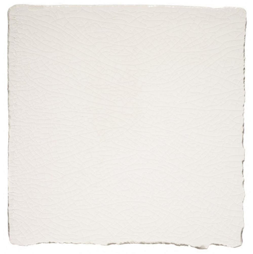 Architectonics Handmade Field Tile 6 x 6 Deckle in Mercury Glossy Solid