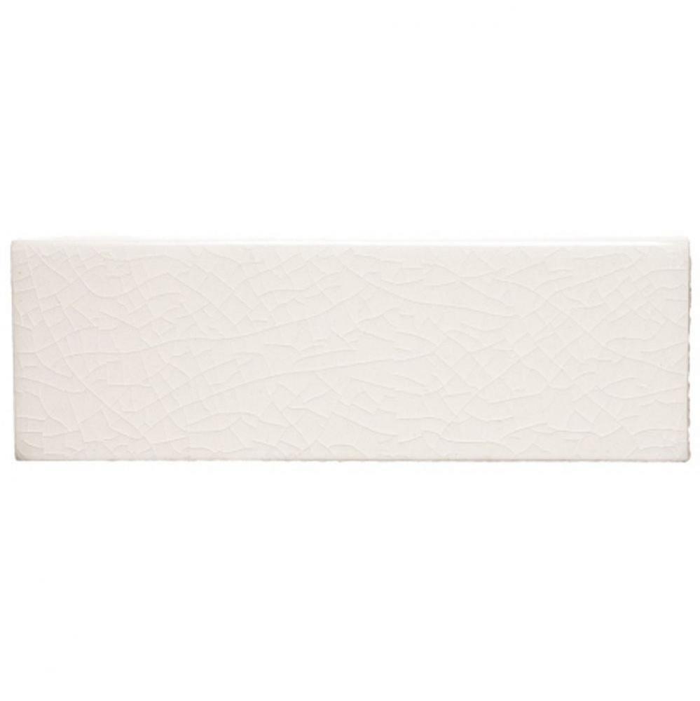 Architectonics Handmade Field Tile 2 x 6 in Paperwhite Glossy Layered