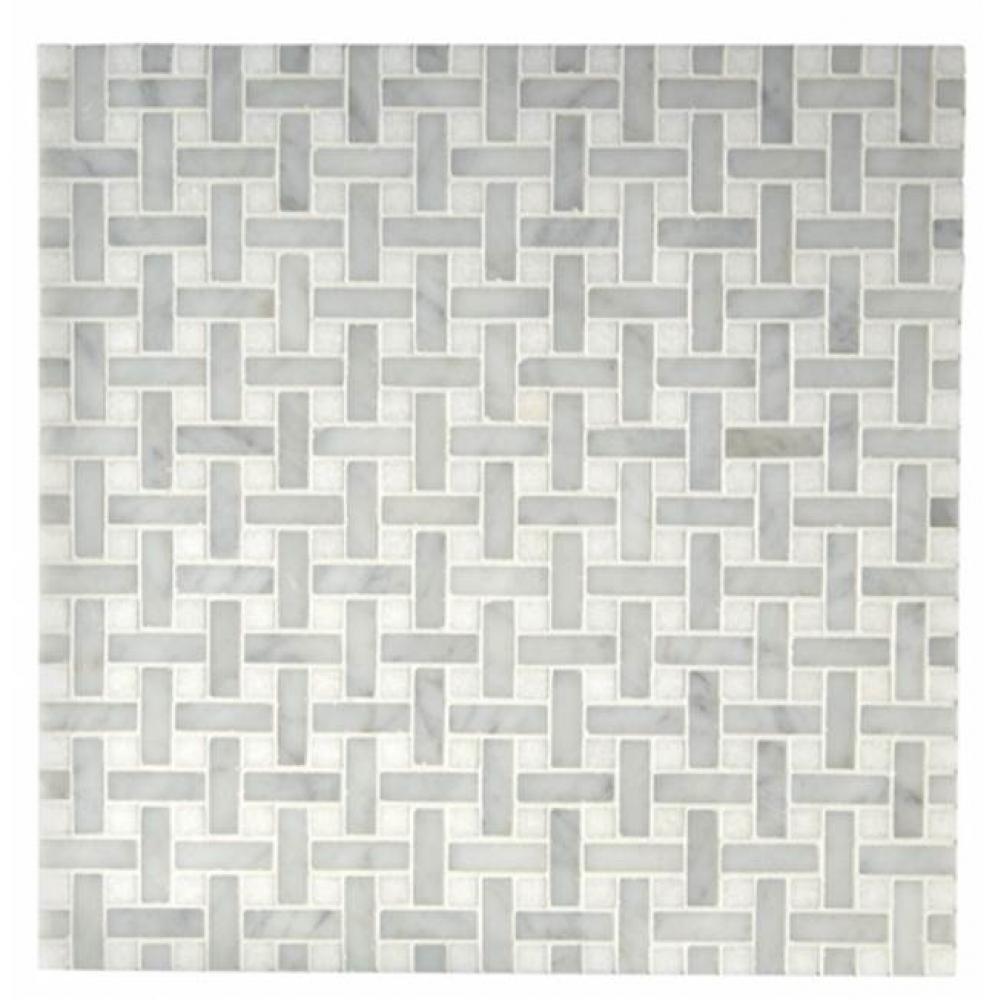 Aqualinea 3/8'' x 1 1/4'' Basketweave Mosaic in Stone Group