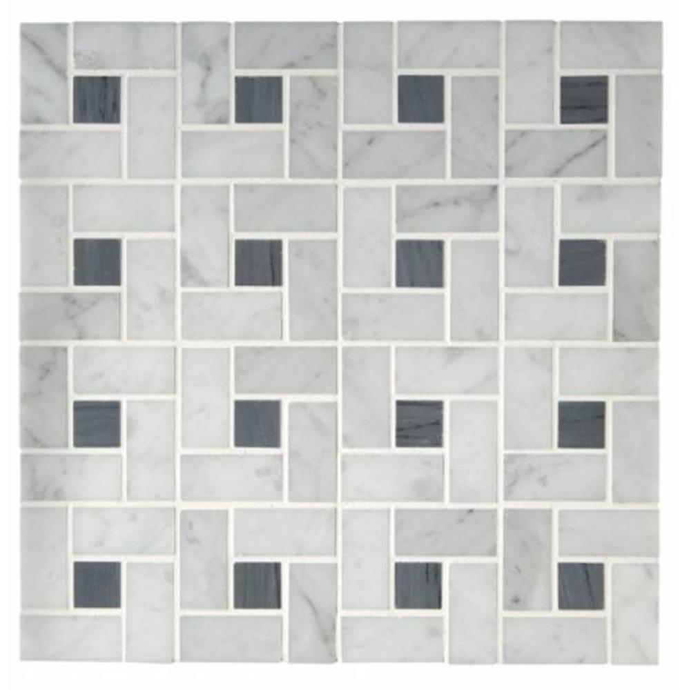 Aqualinea 7/8'' x 1 7/8'' Arc D''Midi Mosaic in Stone Group