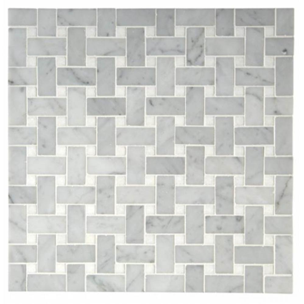 Aqualinea 3/4'' x 1 5/8'' Basketweave Mosaic in Stone Group