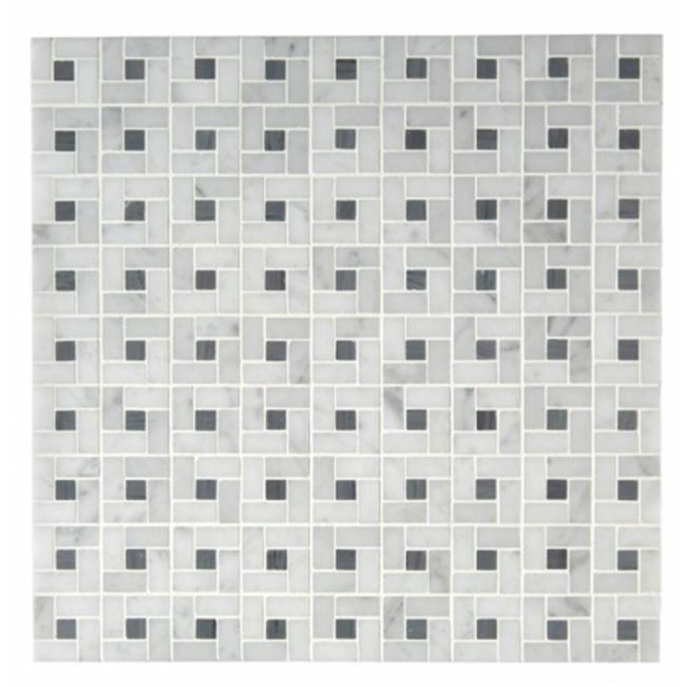 Aqualinea 3/8'' x 13/16'' Arc D''Midi Mosaic in Stone Group