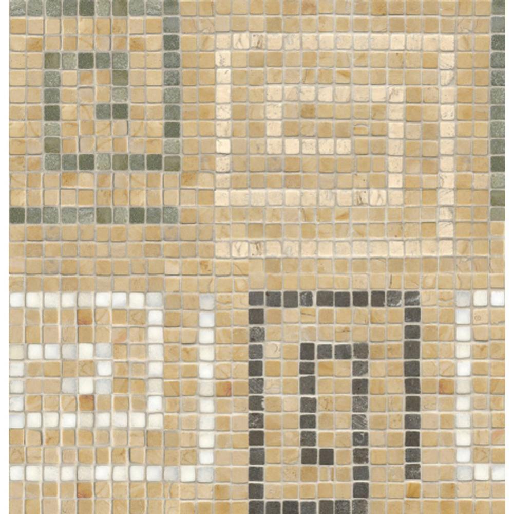 Parramore Key Mosaic in Stone Group 1, 2, 3, and 4 (Assembled)