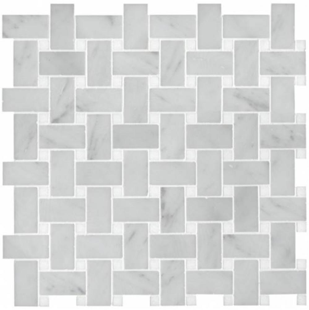 Signet 2.5cm x 6cm Basketweave Mosaic in Stone Group