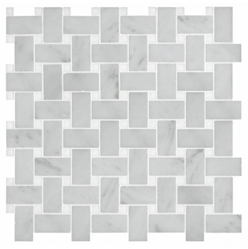 Signet 2.5cm x 5cm Basketweave Mosaic in Stone Group