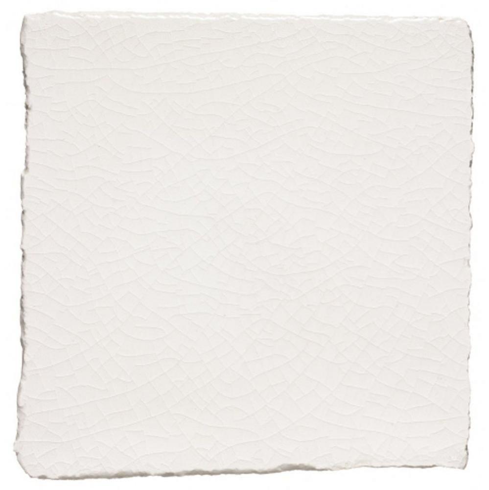 Architectonics Handmade Field Tile 4 1/4 x 4 1/4 Deckle in Birch Glossy Solid