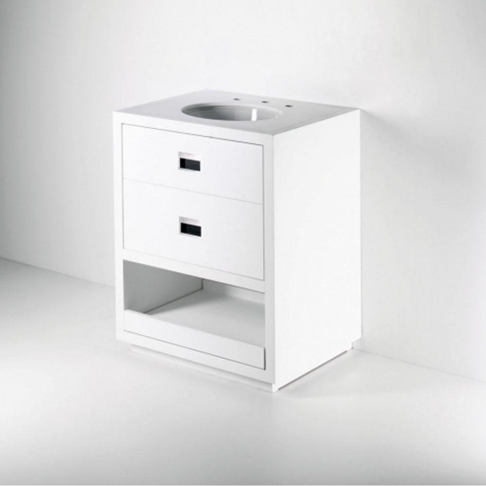 Opus Single Wood / Corian Vanity 27 x 21 x 34 5/8 in Oak