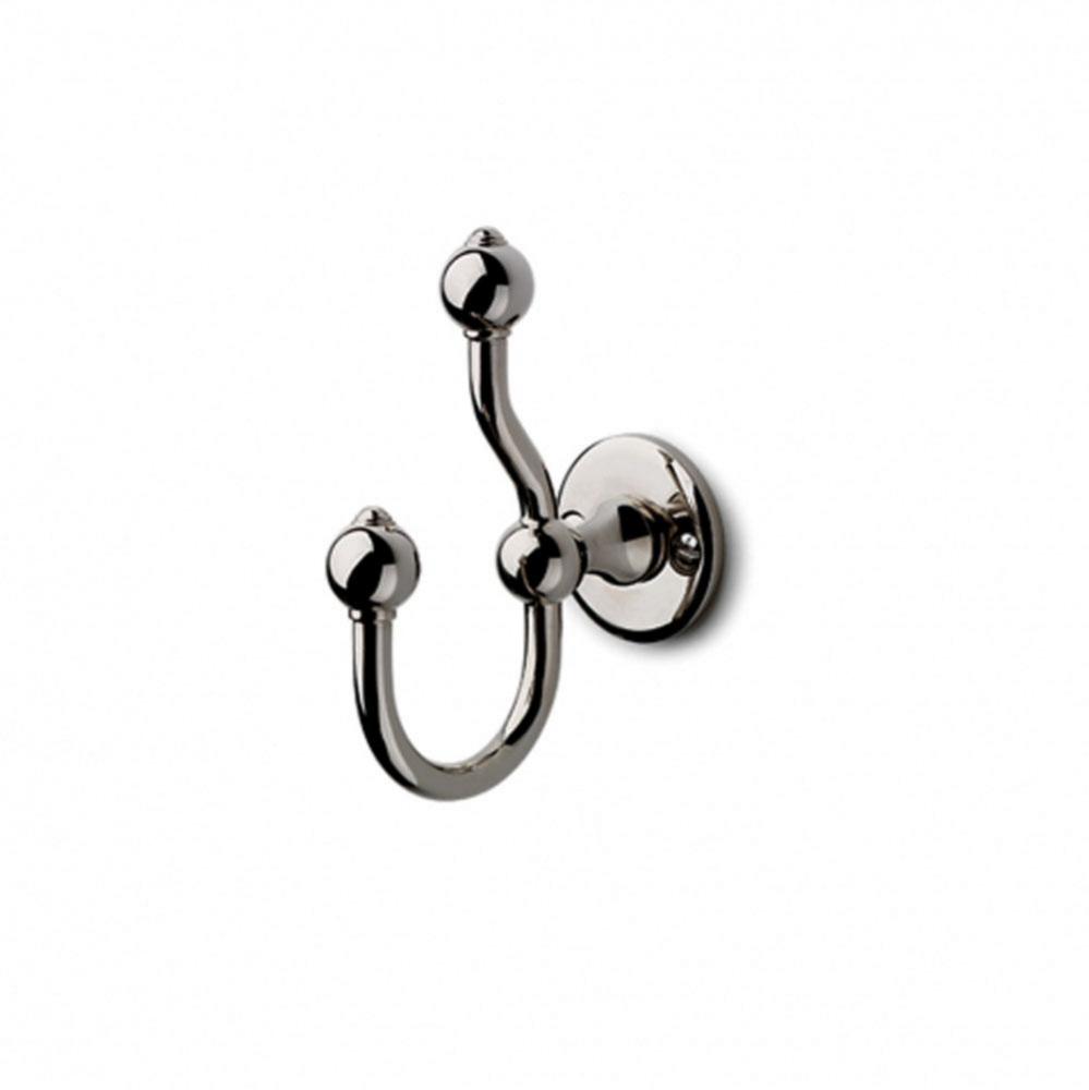 Crystal Double Robe Hook in Chrome