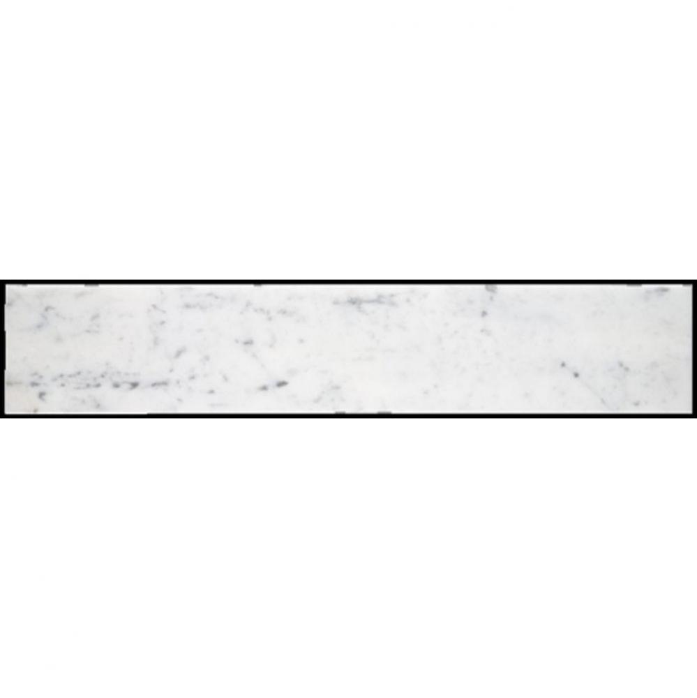 Keystone Field Tile 3 x 16 x 3/8 in Carrara Honed