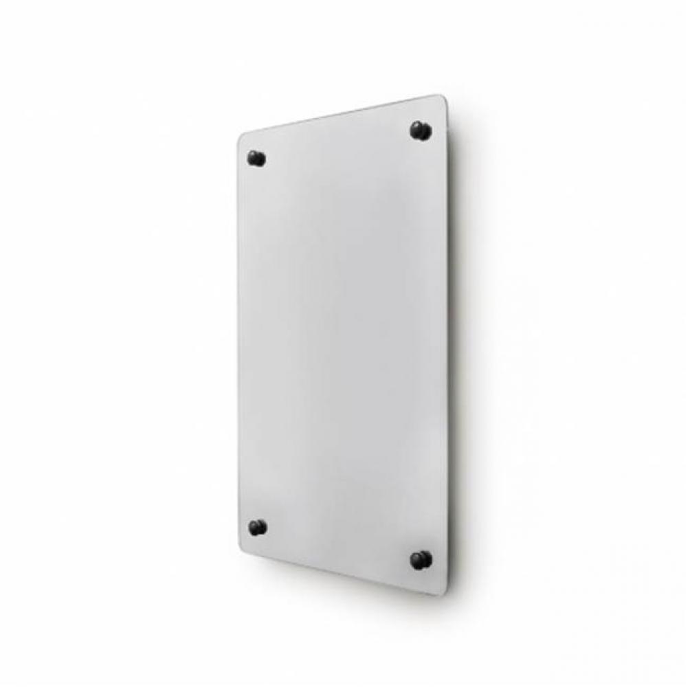 Montgomery Metal Rectangular Wall Mounted Stationary Mirror 24'' x 38 3/4'' x